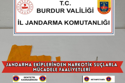 Jandarma Ekiplerinden Narkotik Suçlarla Mücadele Faaliyetleri