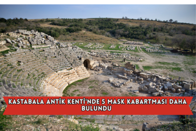 Kastabala Antik Kenti'nde 5 Mask Kabartması Daha Bulundu