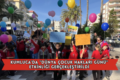 Kumluca'da "Dünya Çocuk Hakları Günü" Etkinliği Gerçekleştirildi