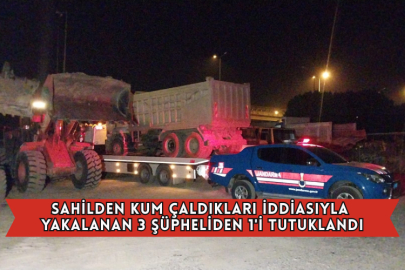 Antalya'da Sahilden Kum Çaldıkları İddiasıyla Yakalanan 3 Şüpheliden 1'i Tutuklandı