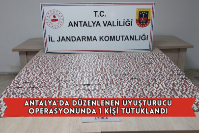 Antalya'da Düzenlenen Uyuşturucu Operasyonunda 1 Kişi Tutuklandı