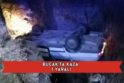 Bucak'ta Kaza 1 Yaralı