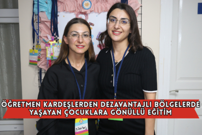 Öğretmen Kardeşlerden Dezavantajlı Bölgelerde Yaşayan Çocuklara Gönüllü Eğitim
