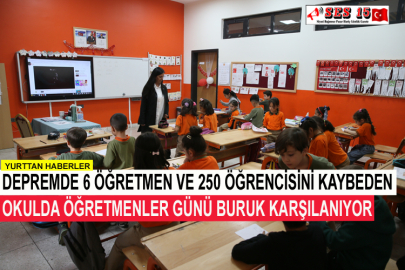 Depremde 6 Öğretmen Ve 250 Öğrencisini Kaybeden Okulda Öğretmenler Günü Buruk Karşılanıyor