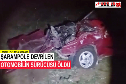 Şarampole Devrilen Otomobilin Sürücüsü Öldü