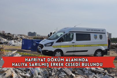 Hafriyat Döküm Alanında Halıya Sarılmış Erkek Cesedi Bulundu