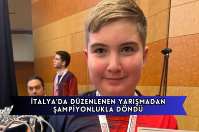 İtalya'da Düzenlenen Yarışmadan Şampiyonlukla Döndü