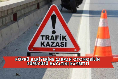 Köprü Bariyerine Çarpan Otomobilin Sürücüsü Hayatını Kaybetti