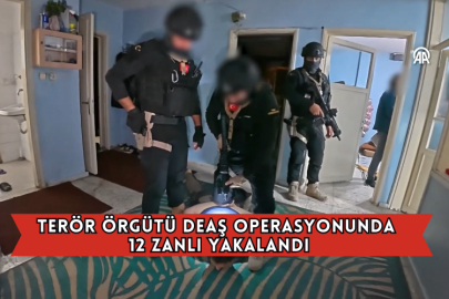 Terör Örgütü Deaş Operasyonunda 12 Zanlı Yakalandı