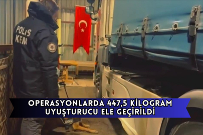 Operasyonlarda 447,5 Kilogram Uyuşturucu Ele Geçirildi