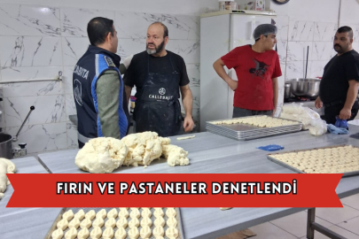 Fırın Ve Pastaneler Denetlendi