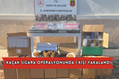  Kaçak Sigara Operasyonunda 1 Kişi Yakalandı