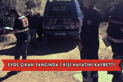 Evde Çıkan Yangında 1 Kişi Hayatını Kaybetti