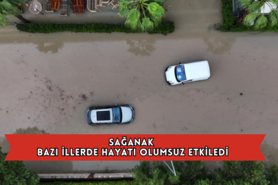 Sağanak Bazı İllerde Hayatı Olumsuz Etkiledi