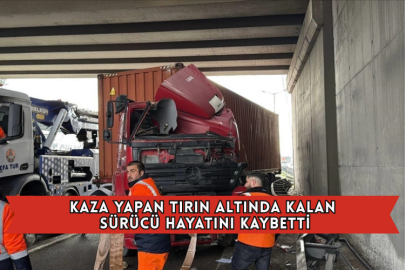 Kaza Yapan Tırın Altında Kalan Sürücü Hayatını Kaybetti