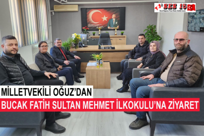 Milletvekili Oğuz’dan Bucak Fatih Sultan Mehmet İlkokulu’na Ziyaret