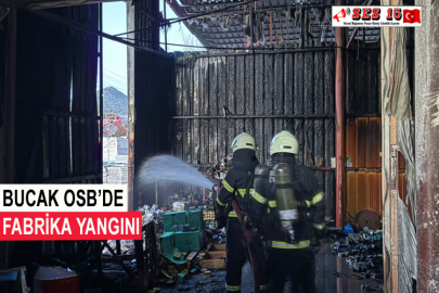 Bucak OSB’de Fabrika Yangını