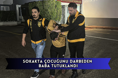 Sokakta Çocuğunu Darbeden Baba Tutuklandı