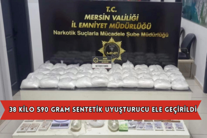 38 Kilo 590 Gram Sentetik Uyuşturucu Ele Geçirildi