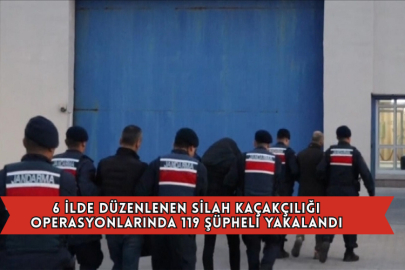 6 İlde Düzenlenen Silah Kaçakçılığı Operasyonlarında 119 Şüpheli Yakalandı