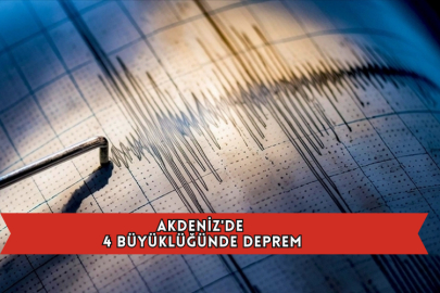 Akdeniz'de 4 Büyüklüğünde Deprem