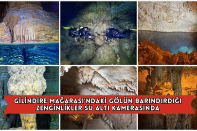 Gilindire Mağarası'ndaki Gölün Barındırdığı Zenginlikler Su Altı Kamerasında