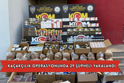 Kaçakçılık Operasyonunda 29 Şüpheli Yakalandı