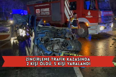 Zincirleme Trafik Kazasında 2 Kişi Öldü, 5 Kişi Yaralandı