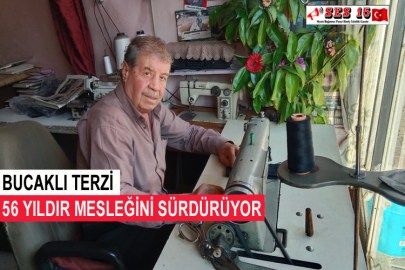 Bucaklı Terzi 56 Yıldır Mesleğini Sürdürüyor
