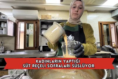 Kadınların Yaptığı Süt Reçeli Sofraları Süslüyor