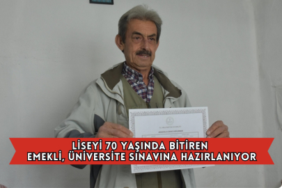 Liseyi 70 Yaşında Bitiren Emekli, Üniversite Sınavına Hazırlanıyor