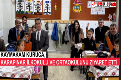 Kaymakam Kuruca, Karapınar İlkokulu Ve Ortaokulunu Ziyaret Etti