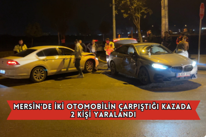 İki Otomobilin Çarpıştığı Kazada 2 Kişi Yaralandı