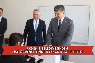 Akdeniz Belediyesinden Lise Öğrencilerine Kaynak Kitap Desteği