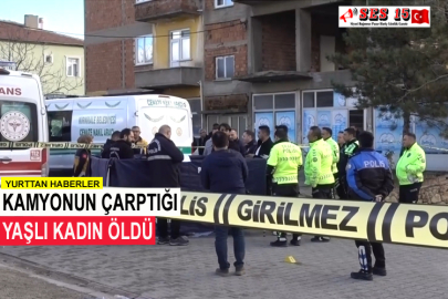 Kamyonun Çarptığı Yaşlı Kadın Öldü