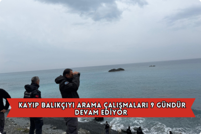 Kayıp Balıkçıyı Arama Çalışmaları 9 Gündür Devam Ediyor