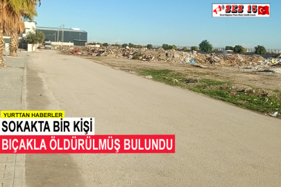 Sokakta Bir Kişi Bıçakla Öldürülmüş Bulundu