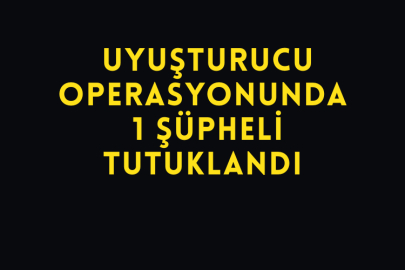 Uyuşturucu Operasyonunda 1 Şüpheli Tutuklandı