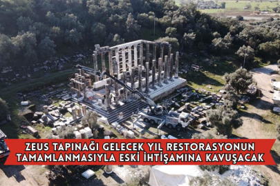 Zeus Tapınağı Gelecek Yıl Restorasyonun Tamamlanmasıyla Eski İhtişamına Kavuşacak