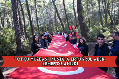 Topçu Yüzbaşı Mustafa Ertuğrul Aker Kemer'de Anıldı