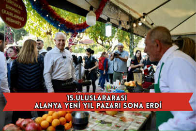 15.Uluslararası Alanya Yeni Yıl Pazarı Sona Erdi