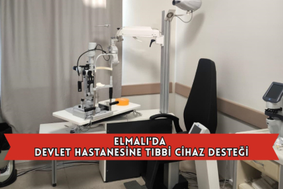 Elmalı'da Devlet Hastanesine Tıbbi Cihaz Desteği