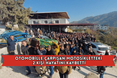 Otomobille Çarpışan Motosikletteki 2 Kişi Hayatını Kaybetti
