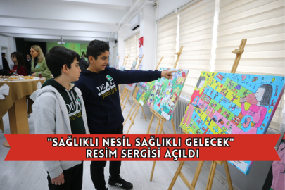"Sağlıklı Nesil Sağlıklı Gelecek" Resim Sergisi Açıldı