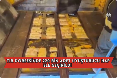 Tır Dorsesinde 220 Bin Adet Uyuşturucu Hap Ele Geçirildi