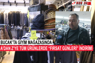 Bucak’ta Giyim Mağazasında A’dan Z’ye Tüm Ürünlerde “Fırsat Günleri” İndirimi