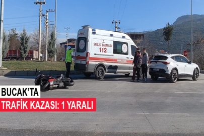 Bucak’ta Trafik Kazası: 1 Yaralı