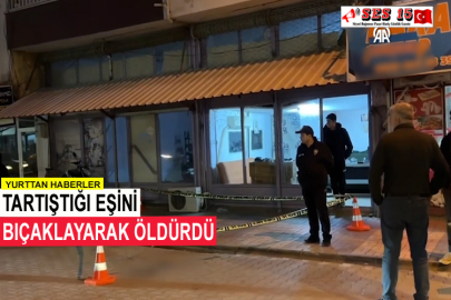 Tartıştığı Eşini Bıçaklayarak Öldürdü