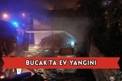 Bucak'ta Ev Yangını