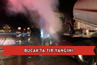 Bucak'ta Tır Yangını